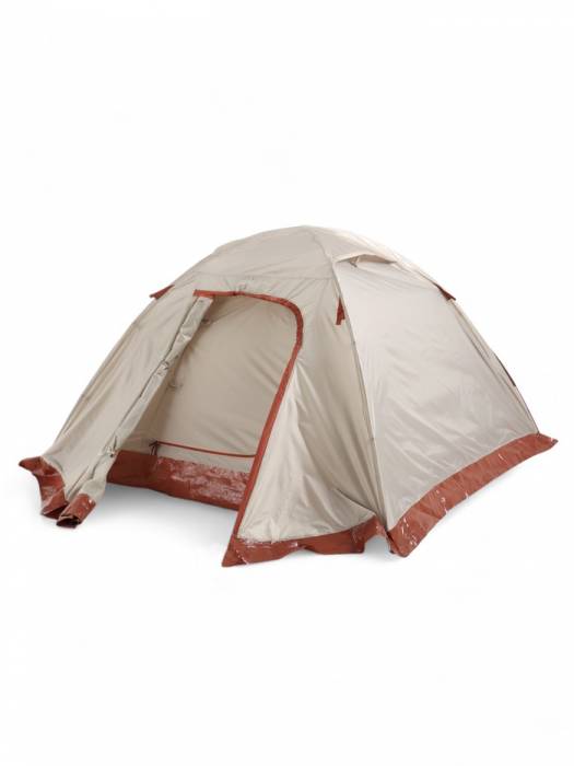 Палатка туристическая 3-местная maclay katun ume cool 3,   345×210×130 см, трекинговая, двухслойная, с тамбуром, бежевая